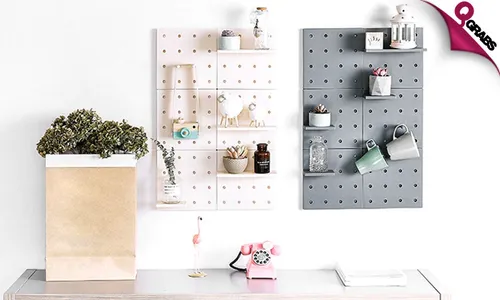 DIY Adhesive Shelf Storage Racks!
